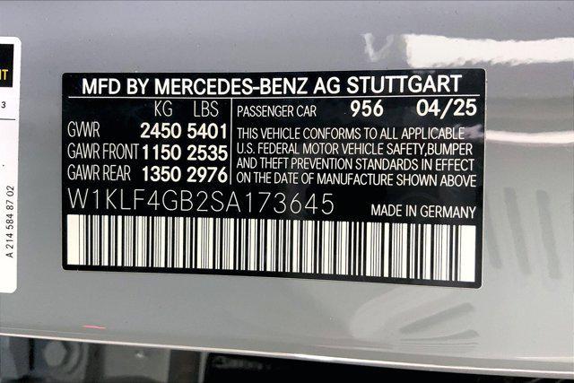 new 2025 Mercedes-Benz E-Class car, priced at $74,635