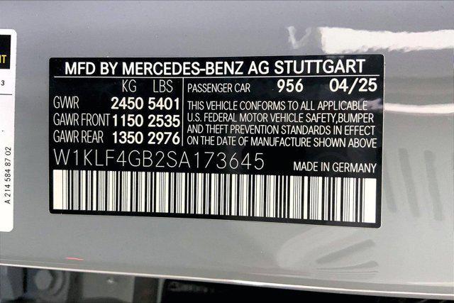 new 2025 Mercedes-Benz E-Class car, priced at $74,635