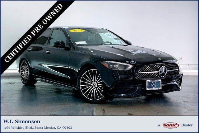 used 2023 Mercedes-Benz C-Class car, priced at $34,999