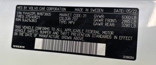 used 2022 Volvo XC90 car, priced at $36,488