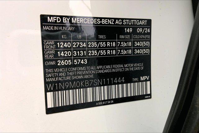 new 2025 Mercedes-Benz EQB 300 car, priced at $59,465
