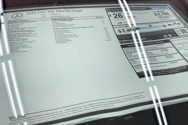 new 2025 Mercedes-Benz GLC 300 car, priced at $66,515