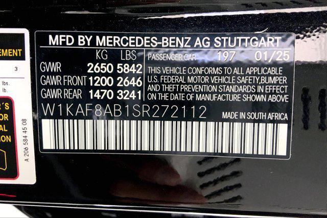 new 2025 Mercedes-Benz AMG C 63 car, priced at $96,480