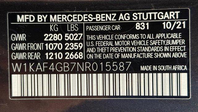 used 2022 Mercedes-Benz C-Class car, priced at $30,588