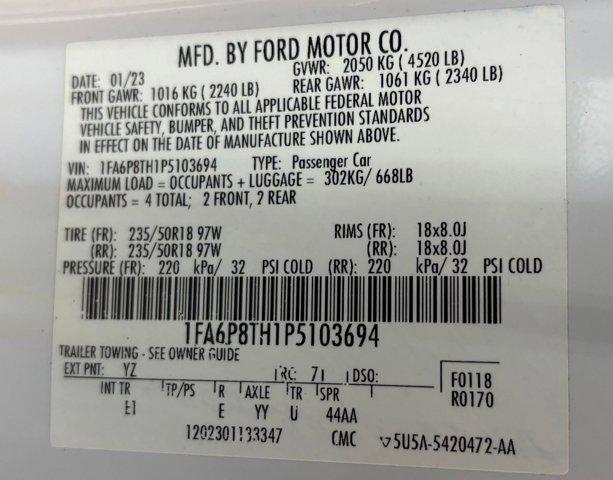 used 2023 Ford Mustang car, priced at $24,188