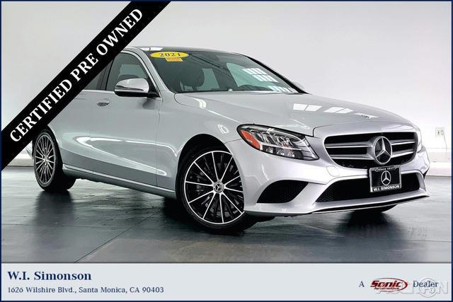used 2021 Mercedes-Benz C-Class car, priced at $25,499