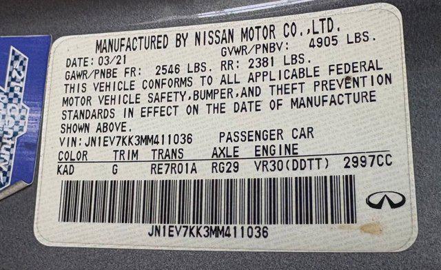 used 2021 INFINITI Q60 car, priced at $28,988