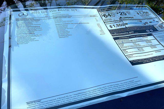 new 2025 Mercedes-Benz GLC 350e car, priced at $65,125
