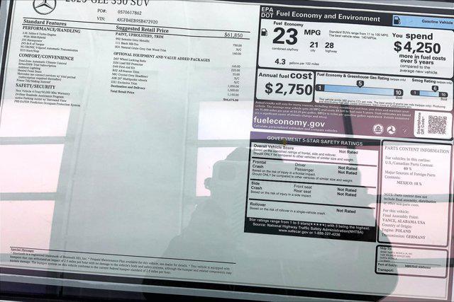 new 2025 Mercedes-Benz GLE 350 car, priced at $66,675