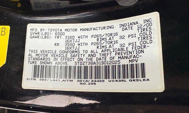 used 2001 Toyota Sequoia car, priced at $5,288