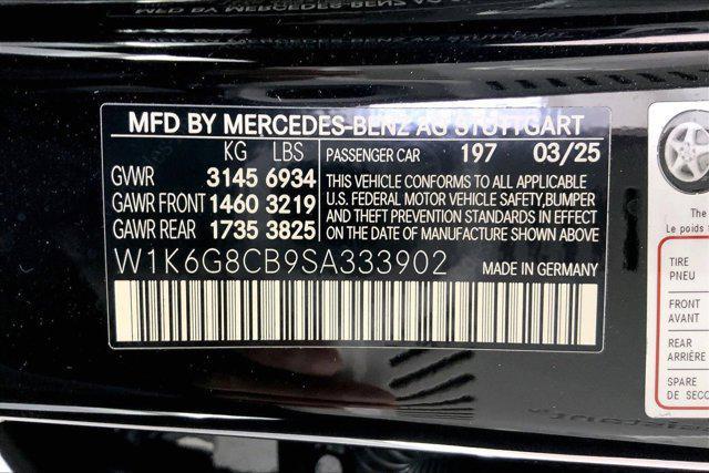 new 2025 Mercedes-Benz AMG S 63 E car, priced at $195,295