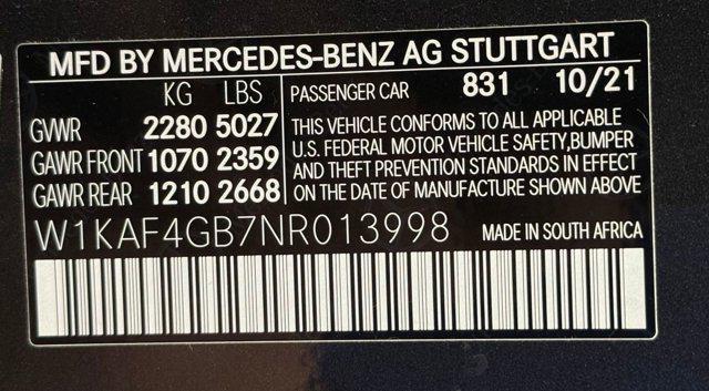 used 2022 Mercedes-Benz C-Class car, priced at $32,499