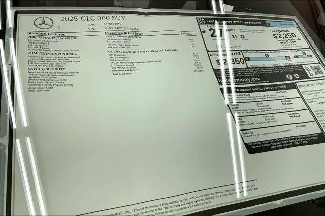 new 2025 Mercedes-Benz GLC 300 car, priced at $57,660