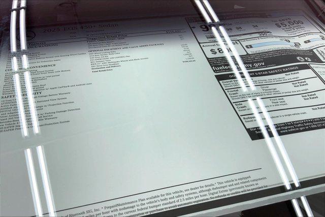 new 2025 Mercedes-Benz EQS 450 car, priced at $108,345