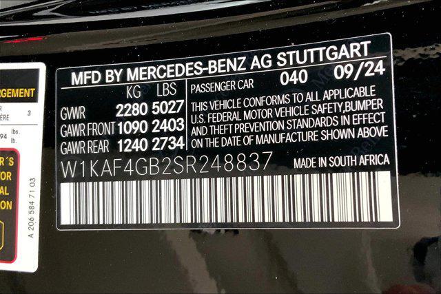 new 2025 Mercedes-Benz C-Class car, priced at $50,905