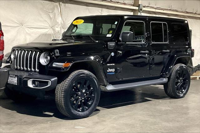 used 2021 Jeep Wrangler Unlimited 4xe car, priced at $35,888