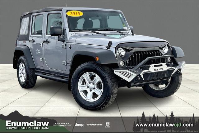 used 2018 Jeep Wrangler JK Unlimited car, priced at $22,873