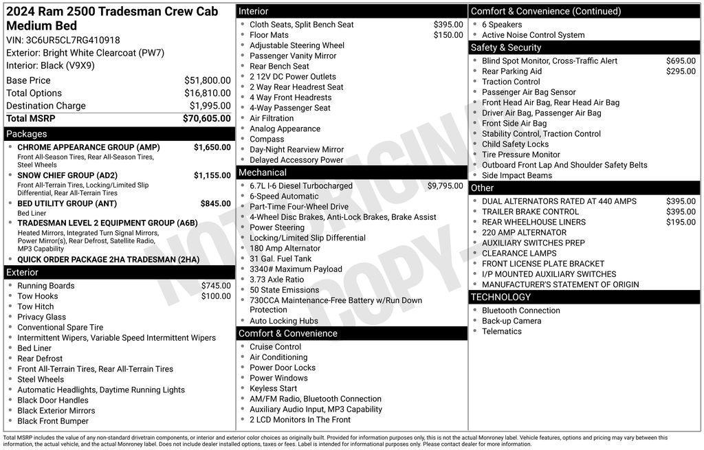 used 2024 Ram 2500 car, priced at $55,710