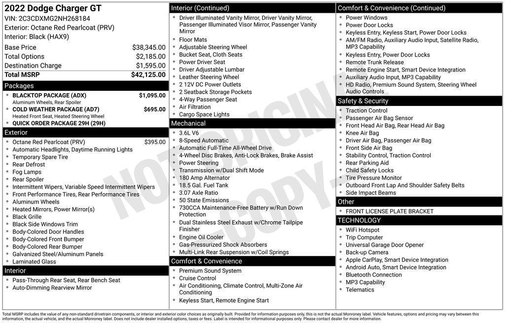 used 2022 Dodge Charger car, priced at $31,091