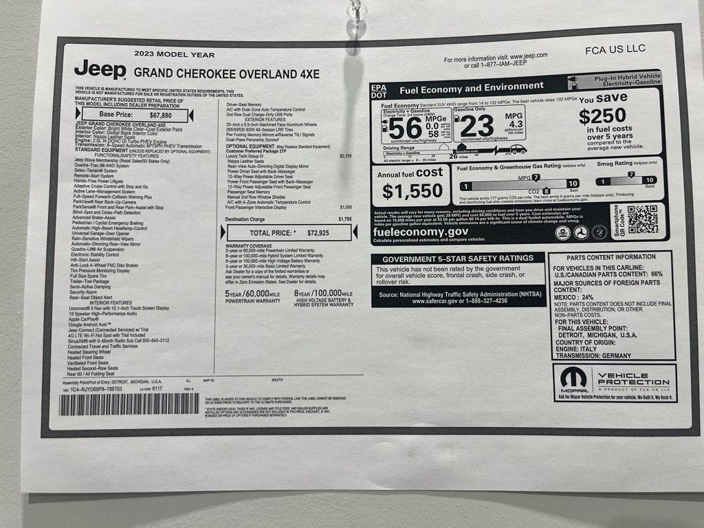 used 2023 Jeep Grand Cherokee 4xe car, priced at $41,210