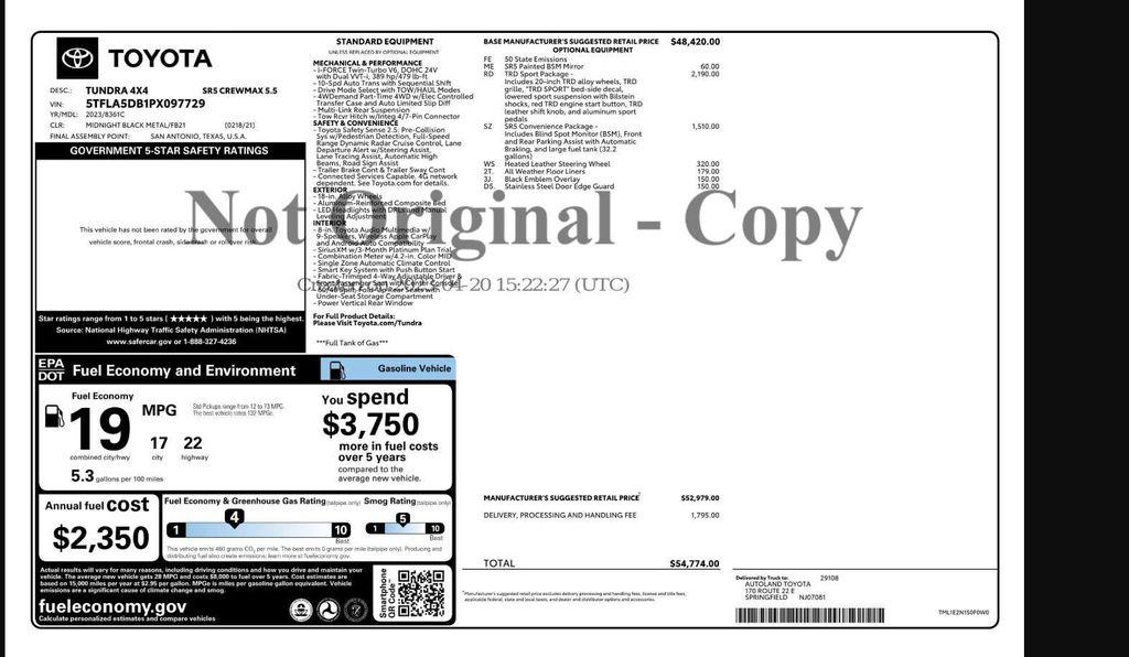 used 2023 Toyota Tundra car, priced at $37,699