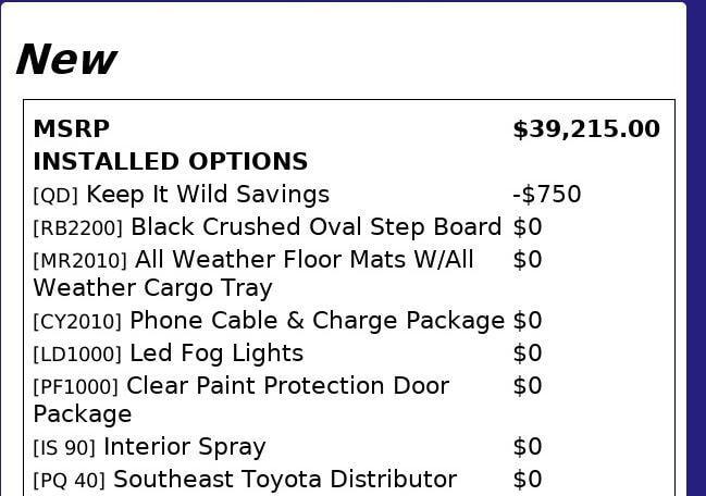 used 2020 Toyota 4Runner car, priced at $25,999