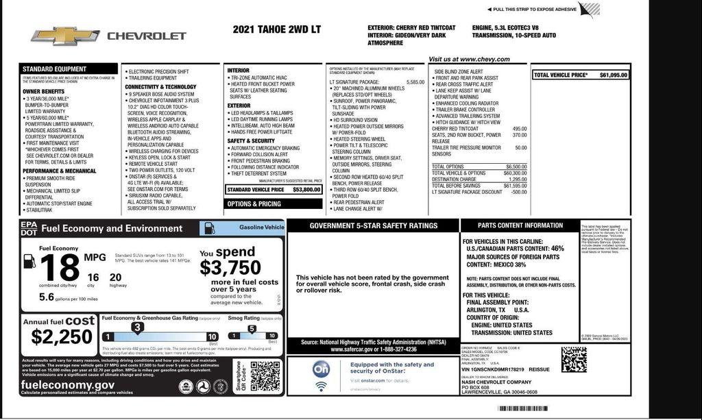 used 2021 Chevrolet Tahoe car, priced at $32,199