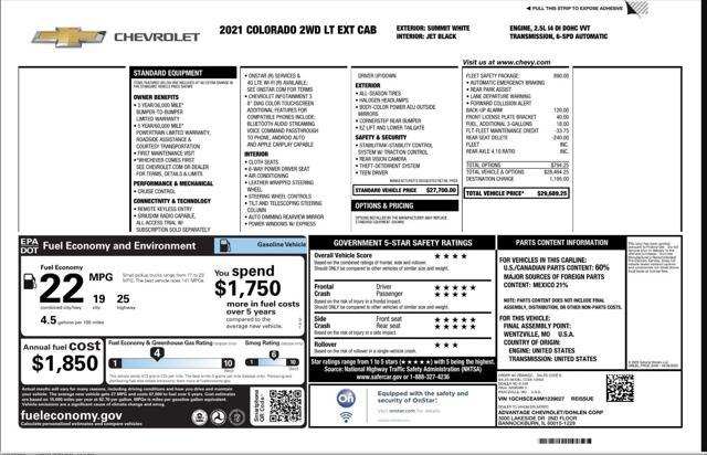 used 2021 Chevrolet Colorado car, priced at $12,799