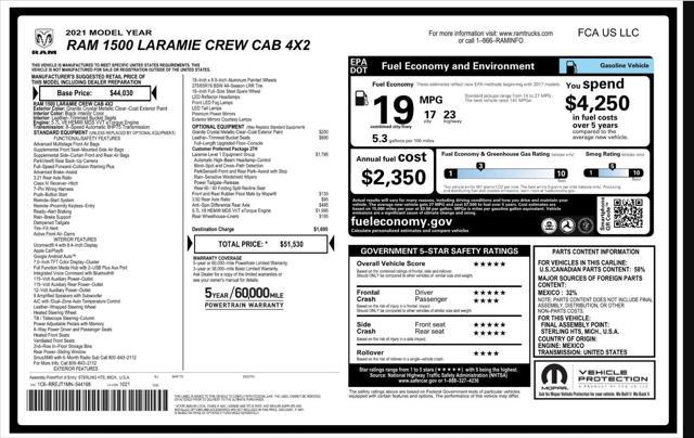 used 2021 Ram 1500 car, priced at $28,999