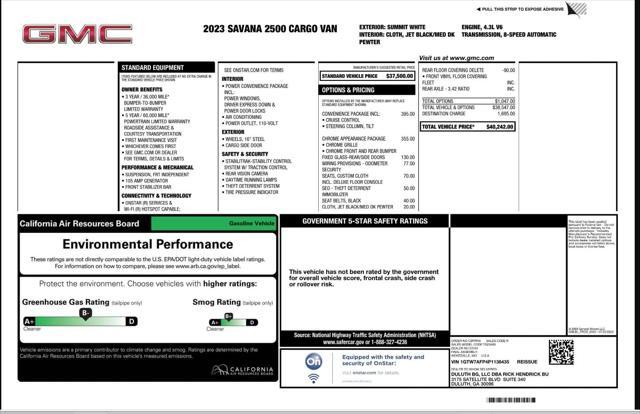 used 2023 GMC Savana 2500 car, priced at $27,995