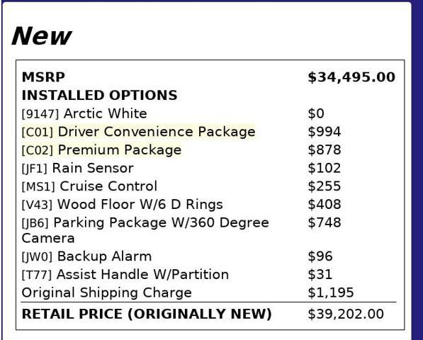 used 2020 Mercedes-Benz Sprinter 1500 car, priced at $21,999