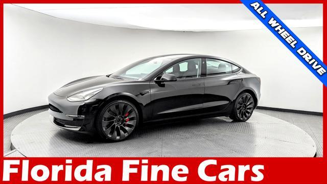 used 2022 Tesla Model 3 car, priced at $29,699