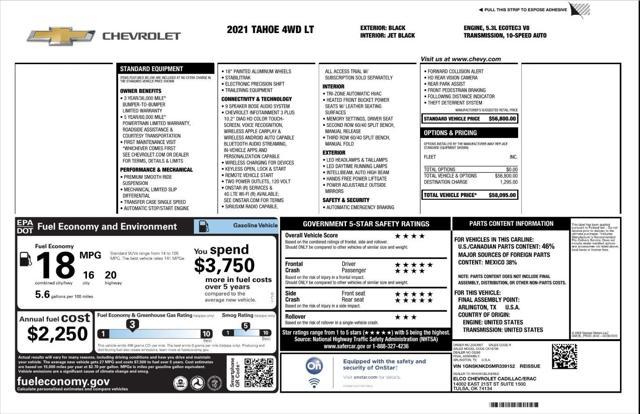 used 2021 Chevrolet Tahoe car, priced at $33,795