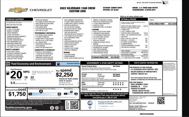 used 2022 Chevrolet Silverado 1500 car, priced at $26,499