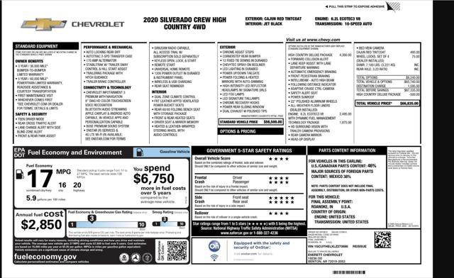 used 2020 Chevrolet Silverado 1500 car, priced at $40,999