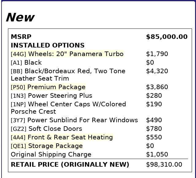 used 2018 Porsche Panamera car, priced at $29,599