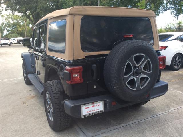 used 2020 Jeep Wrangler Unlimited car, priced at $21,199