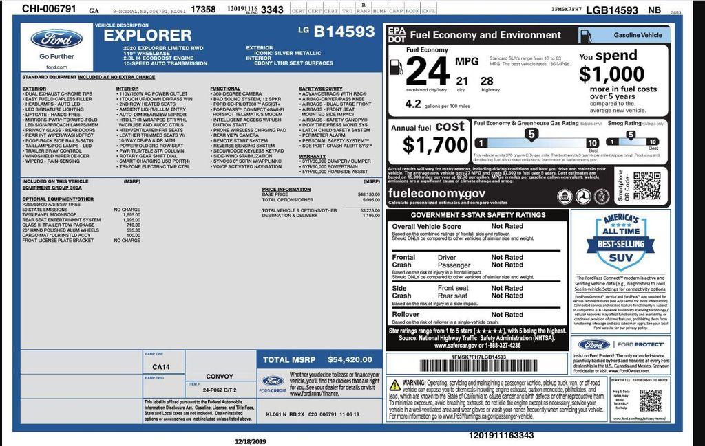 used 2020 Ford Explorer car, priced at $20,299