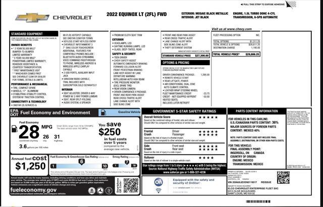 used 2022 Chevrolet Equinox car, priced at $13,895