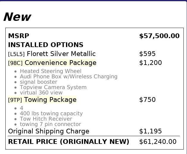 used 2022 Audi Q7 car, priced at $30,299