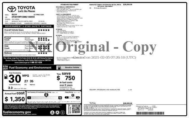 used 2021 Toyota RAV4 car, priced at $17,999