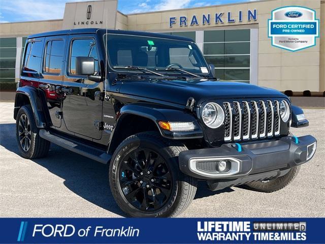 used 2022 Jeep Wrangler Unlimited 4xe car, priced at $34,980