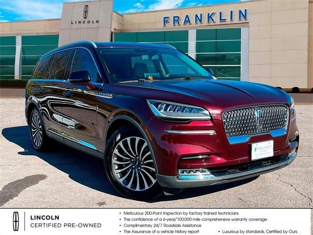 used 2020 Lincoln Aviator car, priced at $37,886