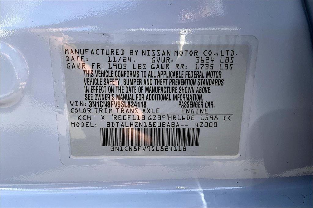 new 2025 Nissan Versa car, priced at $23,241