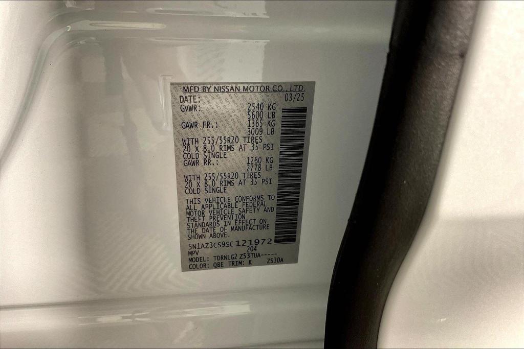 new 2025 Nissan Murano car, priced at $47,015