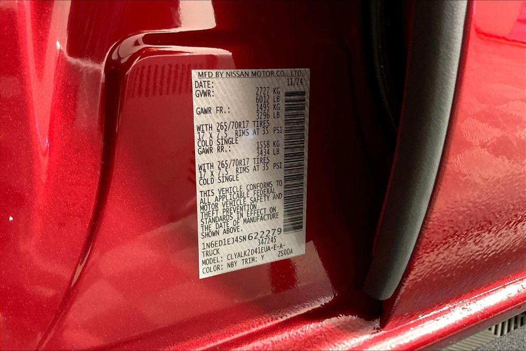 new 2025 Nissan Frontier car, priced at $59,995