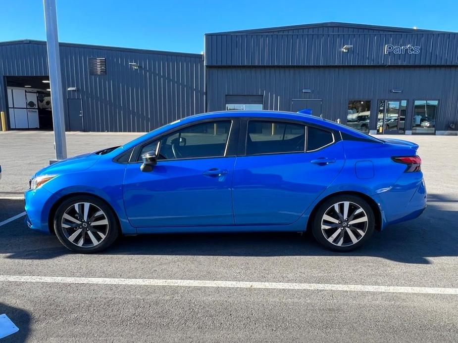 used 2021 Nissan Versa car, priced at $15,000