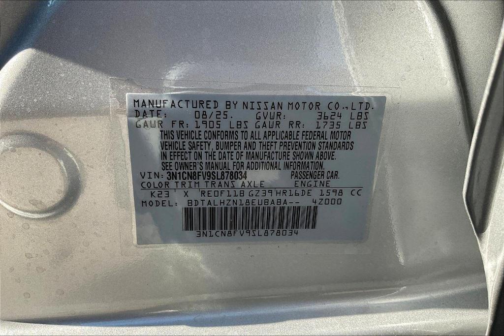 new 2025 Nissan Versa car, priced at $22,300
