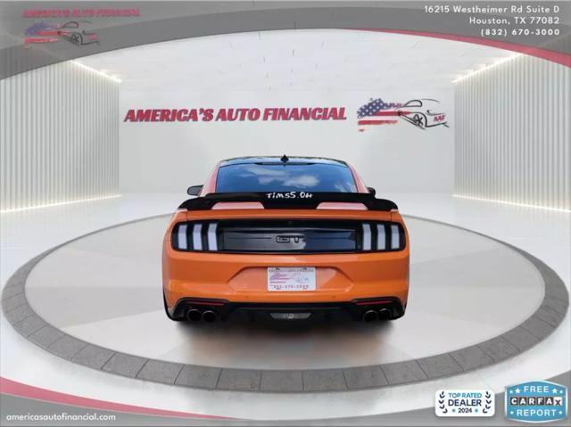 used 2021 Ford Mustang car, priced at $34,995