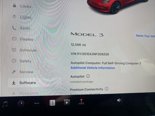 used 2022 Tesla Model 3 car, priced at $25,000